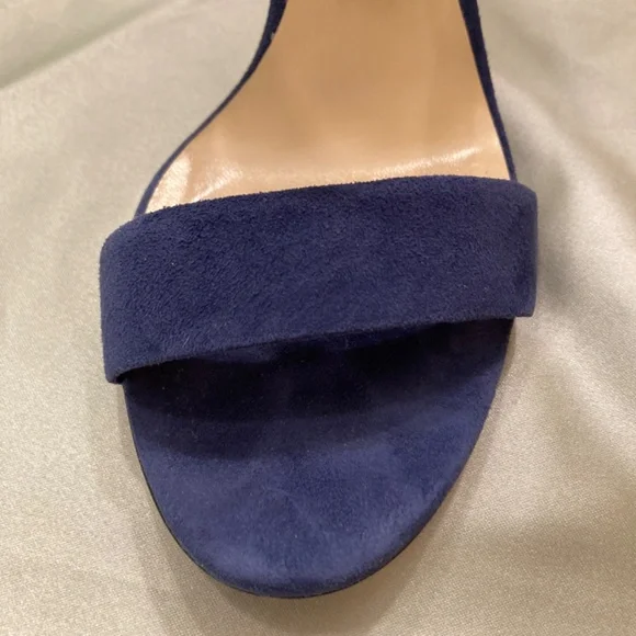 Jimmy Choo Salise Suede Croc-Embossed EU 36 85mm Color Is Denim Worn Once - Picture 7 of 15